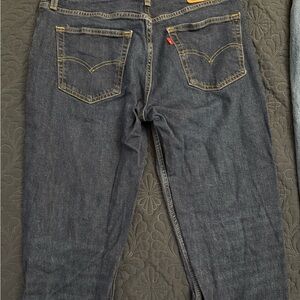 Levi's Black Straight Jeans Iconic Design